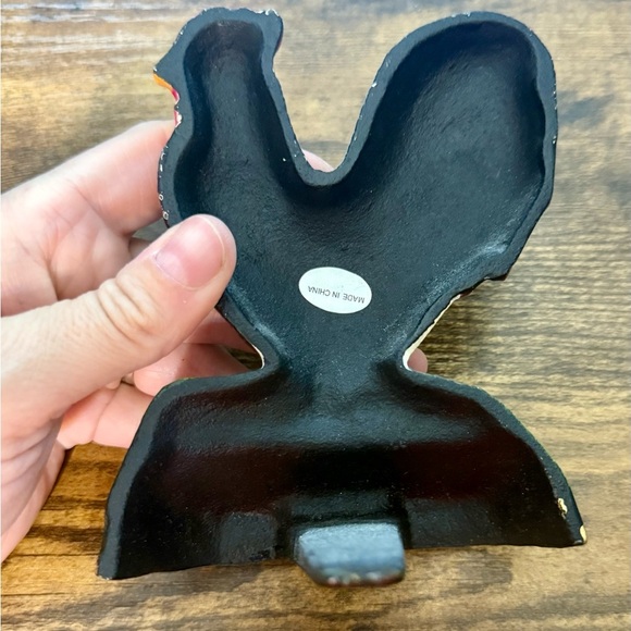 Rooster Cast Iron Door Stop Hand Painted Figurine - Picture 2 of 2